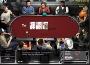 virtuelt pokerbord